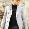 Men Grey Bluish Coat